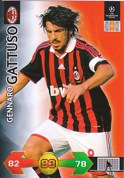 Gennaro Gattuso A.C. Milan 2009/10 Panini Super Strikes CL #8
